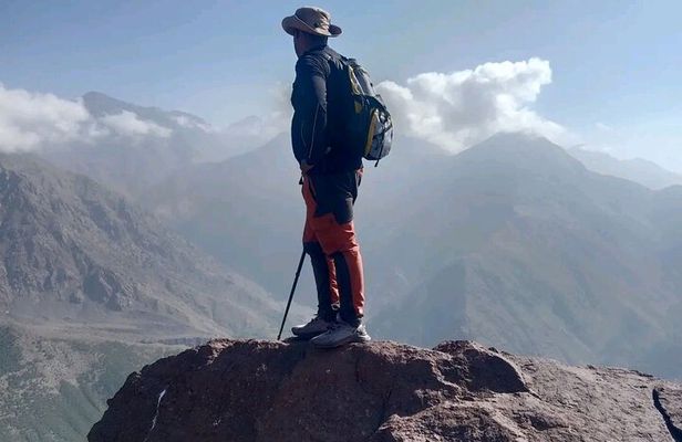 From Marrakech:Atlas Mountains Talamrout summit half day hike 