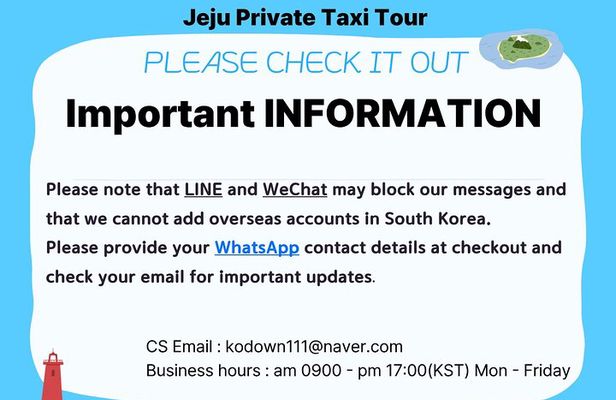 Jeju Island Private Taxi Tour : 2 Full days