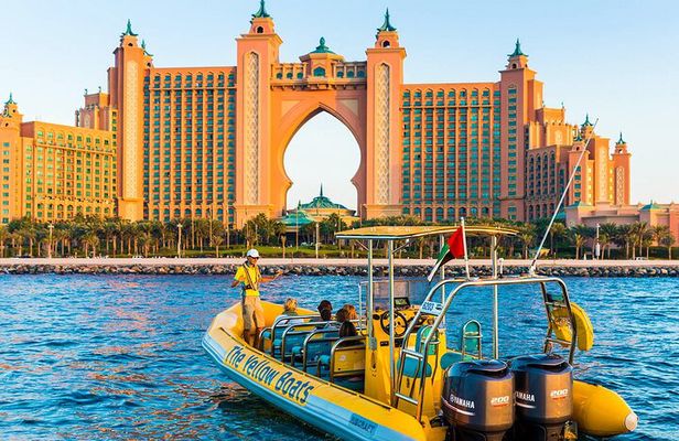 Dubai Yellow Boat Tour Marina Palm and Burj Al Arab