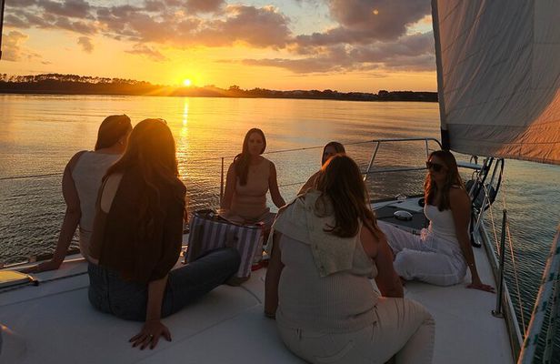 Charleston Sunset Cruise on a Luxury 50Ft Yacht