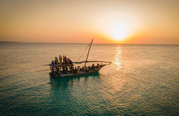 Kendwa Beach Private Sunset Dhow Cruise with Open Bar and Snacks