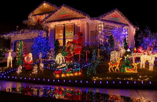 Holiday Lights Golf Cart Ride in Downtown St. Petersburg