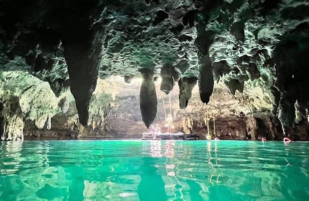 Cenote La Noria Tour + Jewelry Shopping Tour + Tequilera