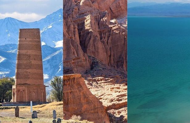 All-Inclusive Day Trip: Burana, Canyons & Issyk Kul with Pickup