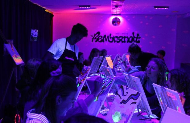 Sip & Paint in the Dark with Bottomless Wine