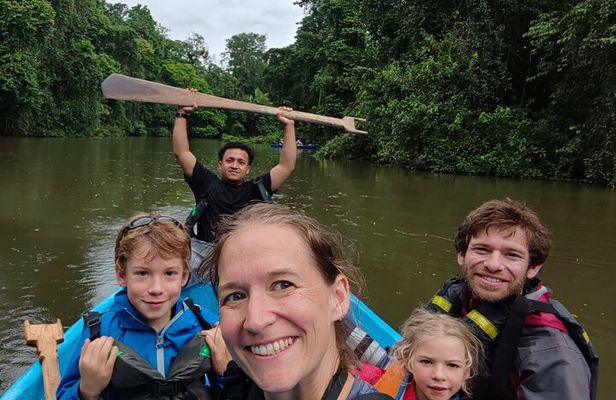 3-hour canoe tour through Tortuguero National Park
