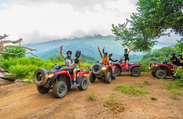 Combo ATV Jorullo Bridge + Zipline Tour and Mule Ride