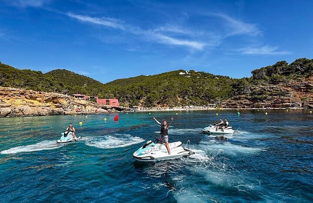 Guided Activity on a Jet Ski to Cala Salada Ibiza