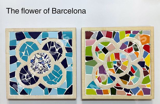 The Flower of Barcelona 2 hours Mosaic Workshop Panot