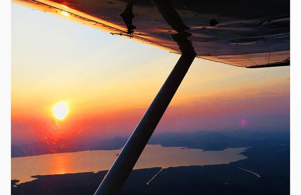 Magical Sunset Flight Over Lake Victoria