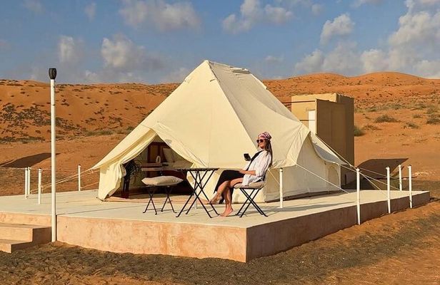 Private Desert Overnight Camp with Wadi Shab Adventure-2Days Trip