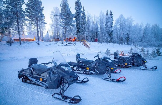 Private Snowmobile Safari with Riverside Sauna