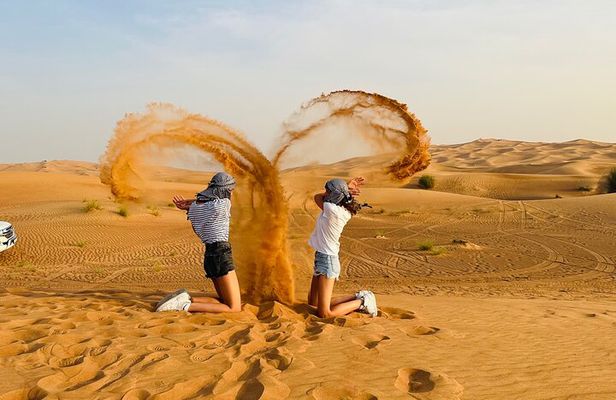 Dubai Desert Safari, Private Car Tour, Camel Ride, Sand-boarding 