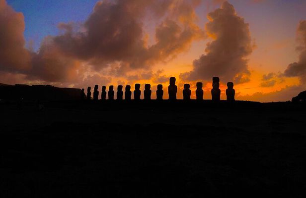 Sunrise in Ahu Tongariki The Moai Awakens