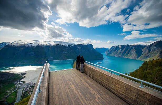Guided day Tour - Nærøyfjord Cruise, Flåm & Stegastein Viewpoint