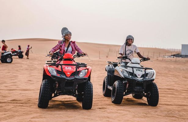 Dubai Desert Safari, ATV 60min, Camel Ride, Live Show and BBQ