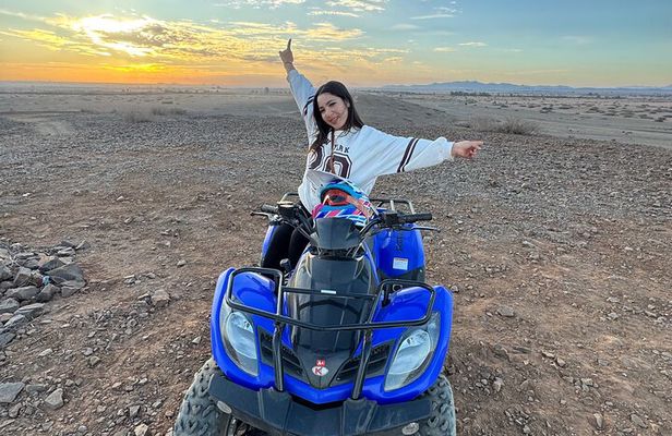 Marrakech Quad Bike Activity in desert palmeraies grove
