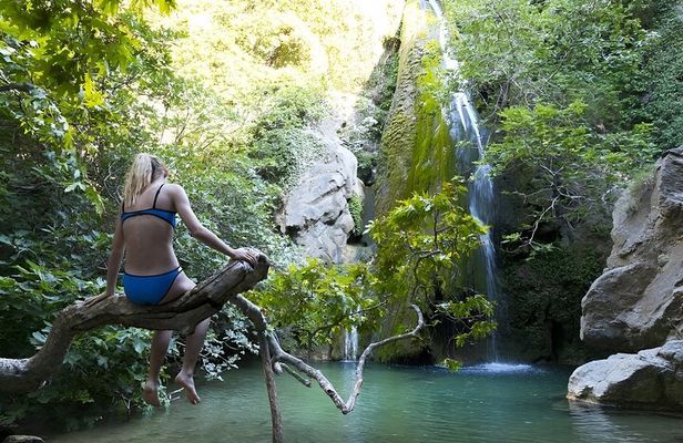 Full-Day Richtis Gorge Waterfall Hike and Voulisma Beach Tour
