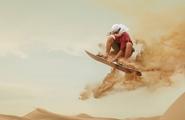 Doha Desert Safari Sand Boarding Camel Ride and Inland Sea Tour