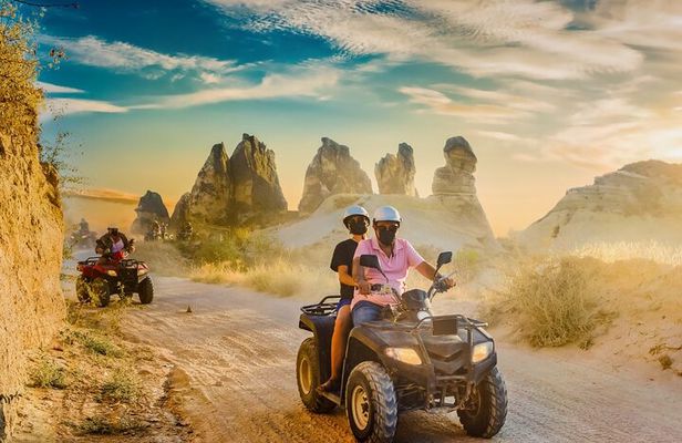 Cappadocia Sunset ATV Quad Tour Through Valleys with Transfers