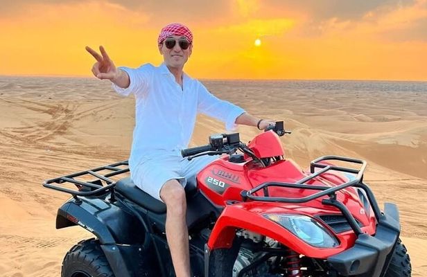 Desert Safari with ATV Bike Adventure BBQ and Live Show