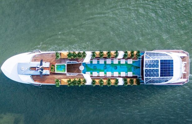 Sail Halong Bay in Luxury Dolphin Day Cruise with Panoramic Views
