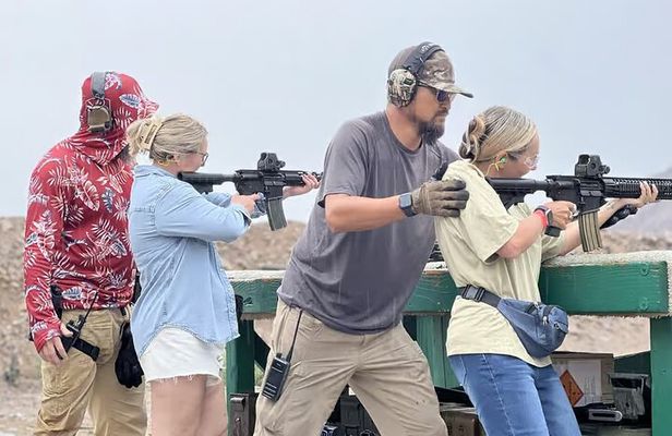 Las Vegas Outdoor Machine Gun and Rifle Shooting with Shuttle