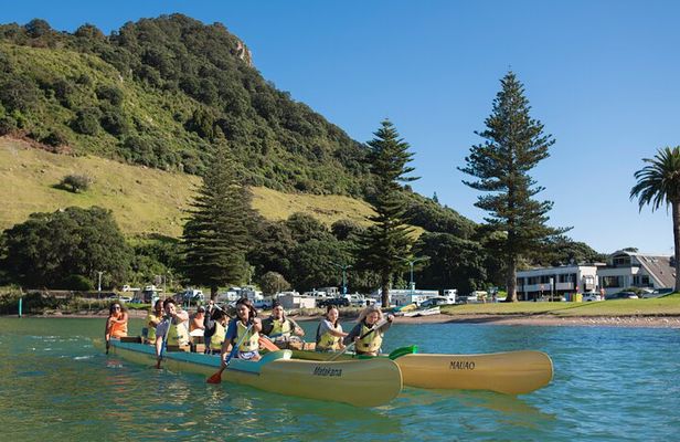Outrigger Waka Ama Lesson & Guided Walk at Mount Maunganui