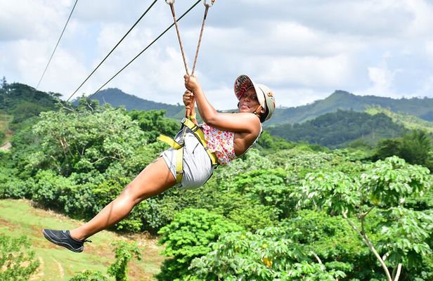 Extreme Zipline Experience in Punta Cana with Mountain Views