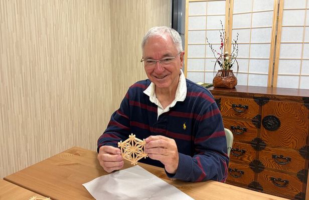 Asakusa Discover the Art of Kumiko Make Your Own Coaster &Matcha