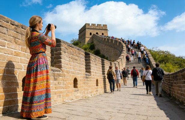 Beijing Private Tour to Badaling Great Wall and Longqing Gorge with Boat Ride