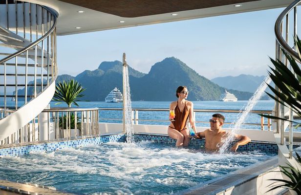 5-Star Ha Long Bay Day Cruise: Jacuzzi, Kayaking & Scenic Wonders