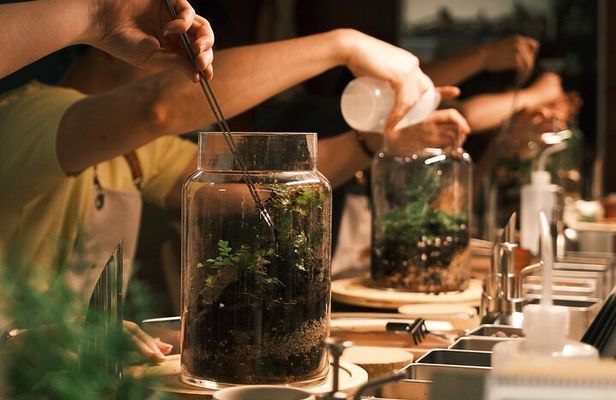 Create your Own Glass Garden Terrarium Workshop in Milan