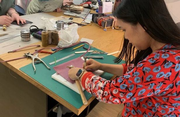 Create Your Own Leather Souvenir with Local Artisan in Rome