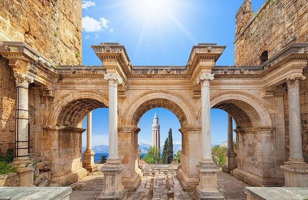 Antalya City Tour with Boat Tour and Waterfalls From Antalya