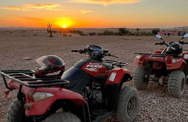 Agafay Desert Quad and Camel Rides with Dinner and Show