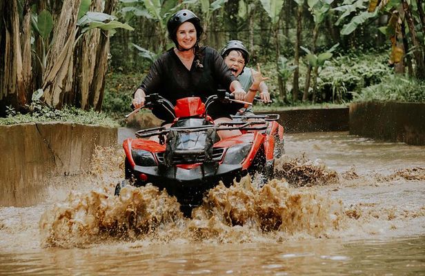 Ubud Fun ATV: Muddy Tunnels, Rice Paddies & Waterfall