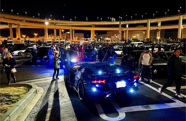 Tokyo Night Drive Wangan Expressway and Daikoku PA