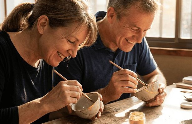 Kyoto Traditional Kintsugi Workshop in Gion Gold Repair Art