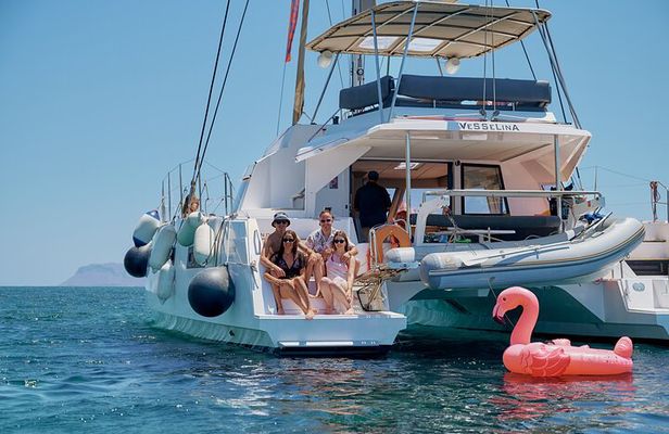 Chania Morning Catamaran Cruise with Premium Lunch & Drinks