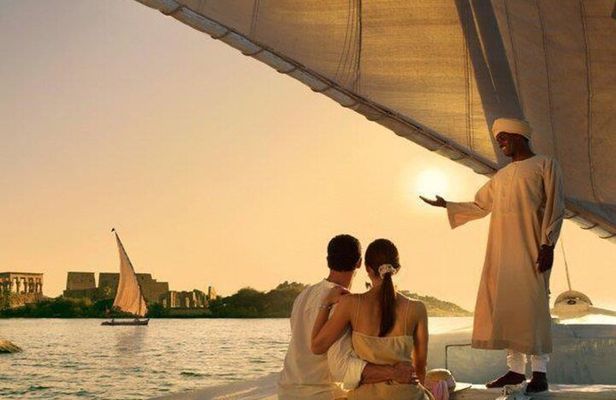 Luxor Sunset Tour Felucca Ride Banana Island and Elite City Tour