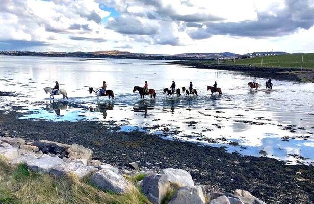 2 Hour Guided Beach and Countryside Horse Riding Outside Westport