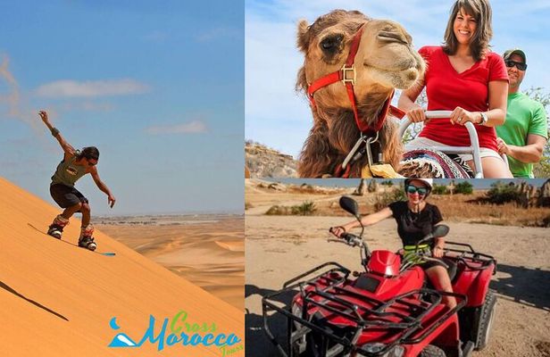 Agadir Desert Adventure in 6-H : Sandboarding, Camel & Quad Bike 