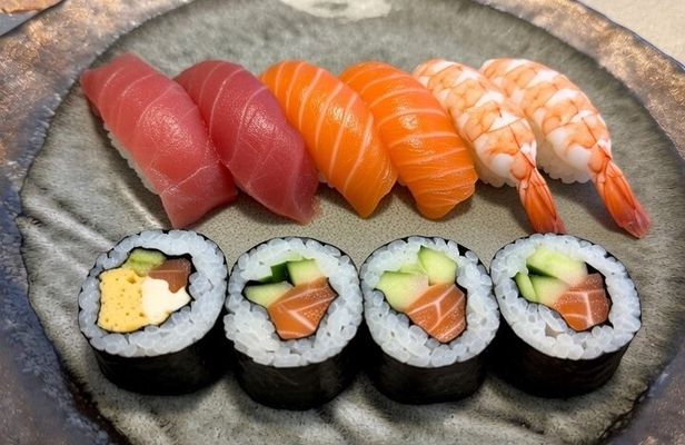 Tokyo Sushi Making Class : Sake Ceremony & Matcha Experience