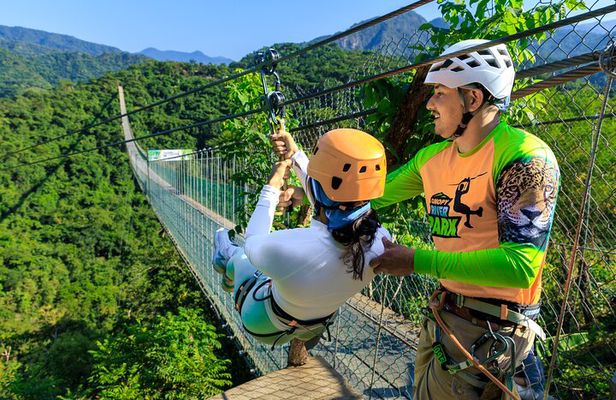 Full Zip Line Tour + Mules + Jorullo Bridge