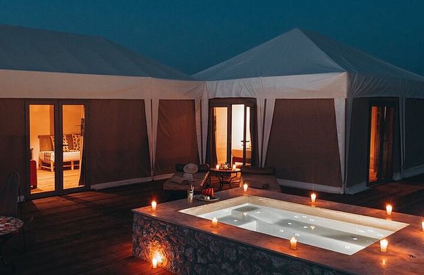 Agafay Desert Sunset Experience Camel Ride Quad and Dinner Show