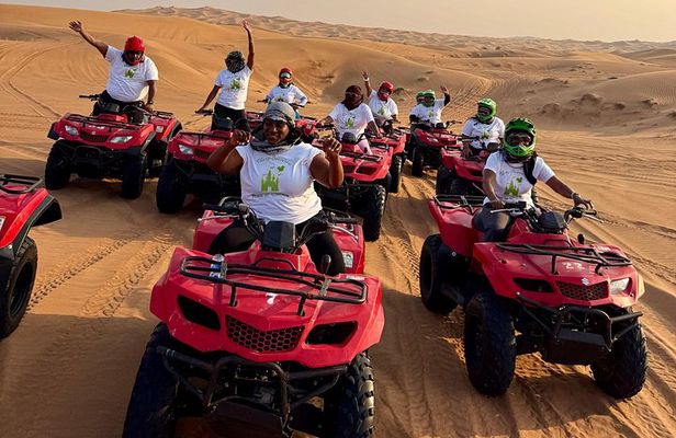 Dubai Red Dunes Desert Safari: Quad Bike, Camel Ride & BBQ Dinner