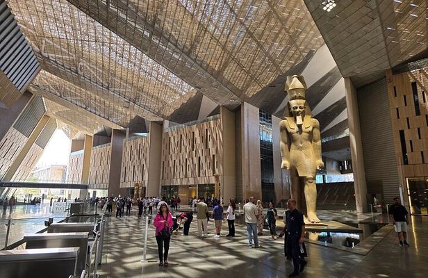 Cairo Grand Egyptian Museum & Giza Pyramids Tour From Hurghada