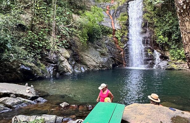 Swim and Unwind at a Scenic Waterfall from Hopkins Village