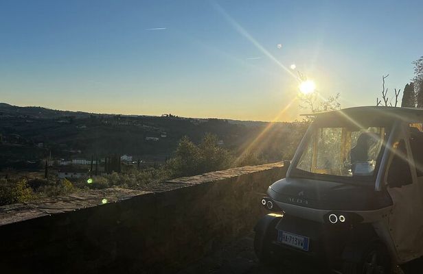 Golf Cart Tour of Florence Michelangelo & Hills with Food Tasting